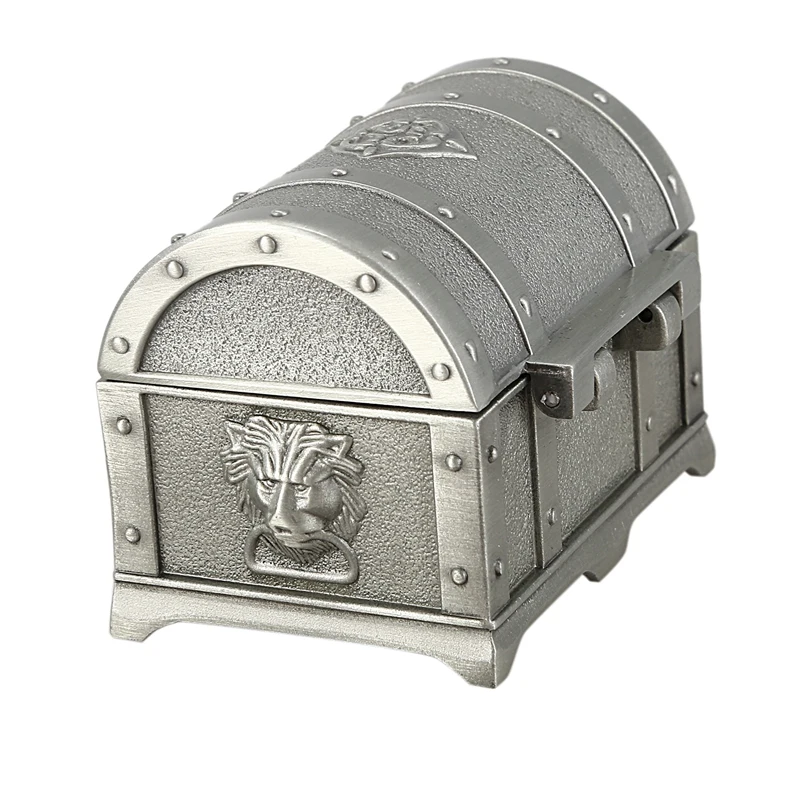 Durable Jewelry Box European Retro Classical Treasure Chest Jewelry Box Vintage Ring Earring Necklace Storage Box Trinket Holder