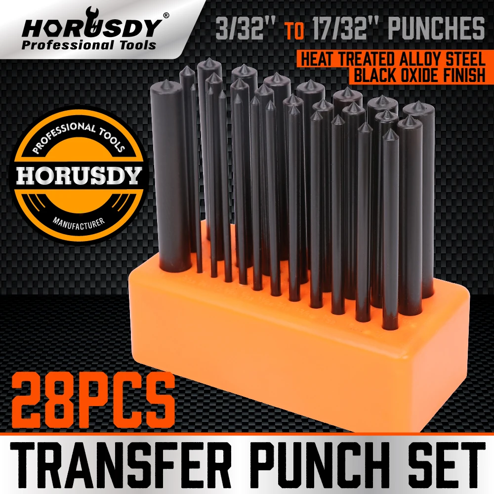 HORUSDY28PieceTransferPunchSet33212HeatTreatedAlloySteel