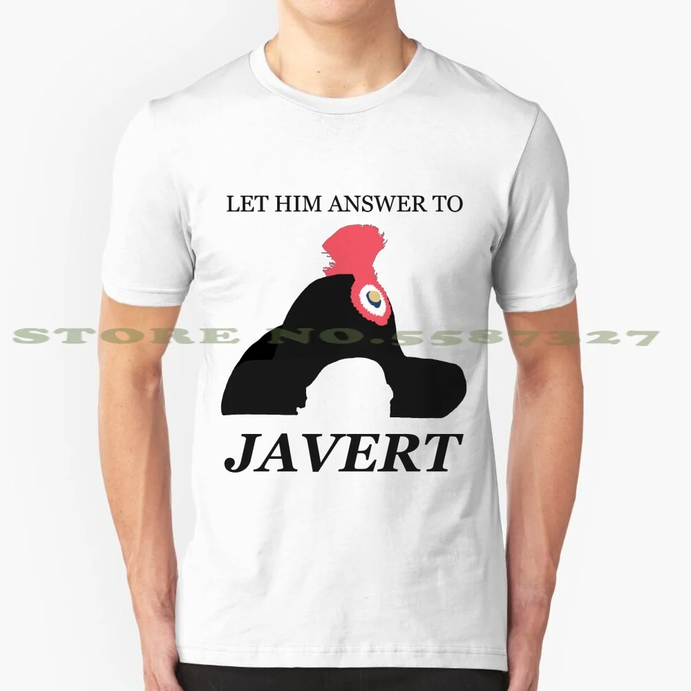 Javert Hat - Les Miserables Let Him Answer To Black White Tshirt For Men Women Norm Lewis Russell Crowe Tam | Мужская одежда