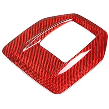 

Red Real Carbon Fiber Car Gear Shift Frame for Alfa Romeo Giulia Stelvio 2017 2018 2019 Center Console Panel Cover Trim