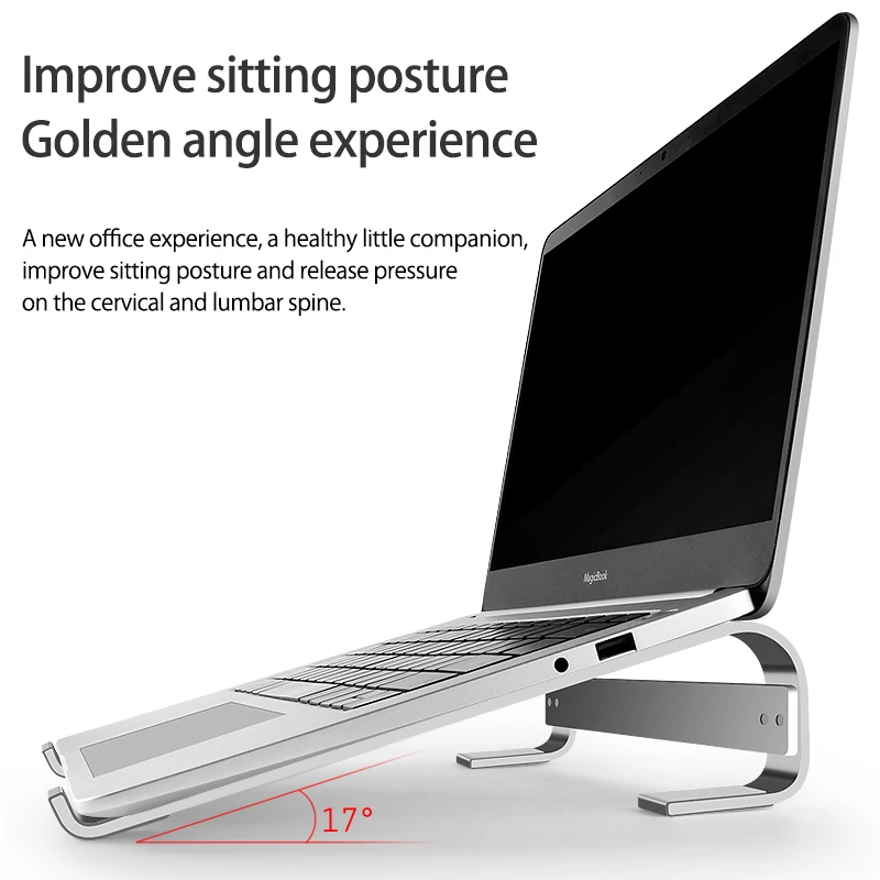 Laptop stand 11-18 inch Aluminum Alloy Laptop Stand Portable Base Notebook Stand Holder For Macbook Air Pro Non-slip Computer Cooling Bracket