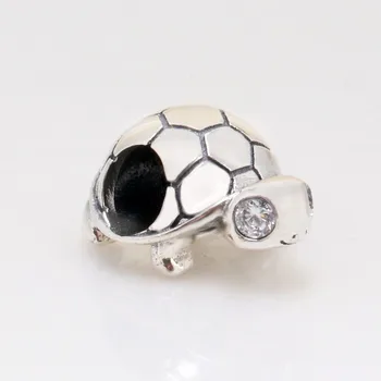 

Original 925 Sterling Silver Bead New Shining Turtle Beads Fit Pandora Women Bracelet & Necklace Diy Jewelry
