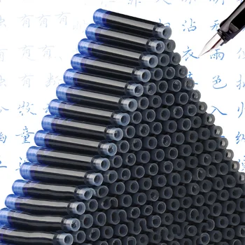 

50 Pcs Universal Type 2.6/3.4mm Caliber Ink Bag Blue Black Refill Ink Fountain Replaceable Pen Ink Bag Student Office Supplies