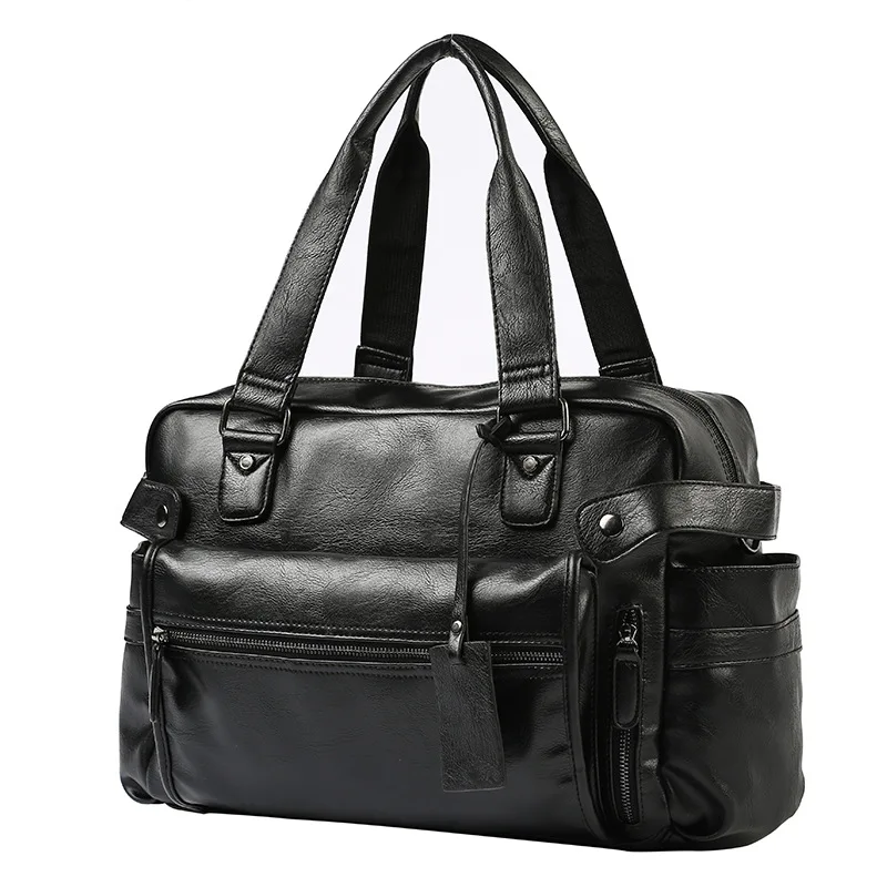 

New Korean version of men's handbag leisure Street trend single shoulder slanting bag travel capacity