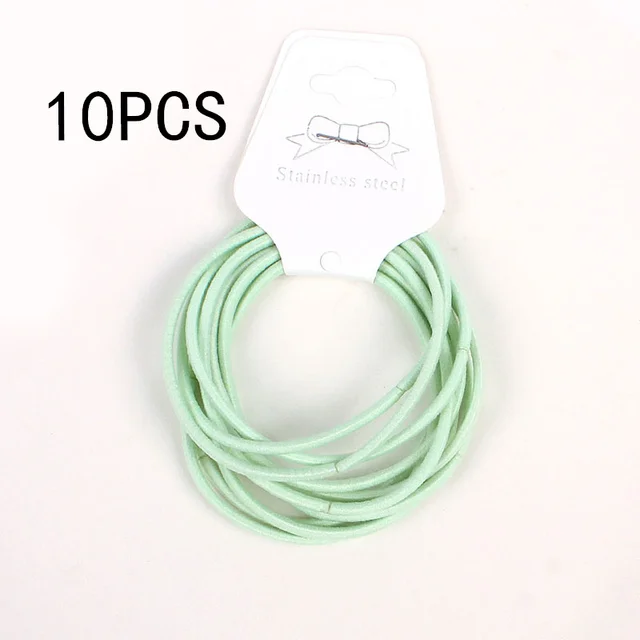 30PCS Women Girls 4CM Colorful Polyester Elastic Hair Bands Ponytail Holder Rubber Bands Scrunchie Headband Hair Accessories a8