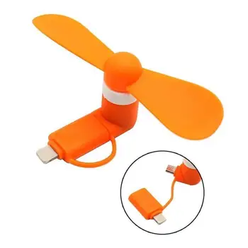

3 IN 1 Travel Portable Cell Phone Mini Fan Cooling For Type USB Cooler C For iPhone For Micro C Y3A0