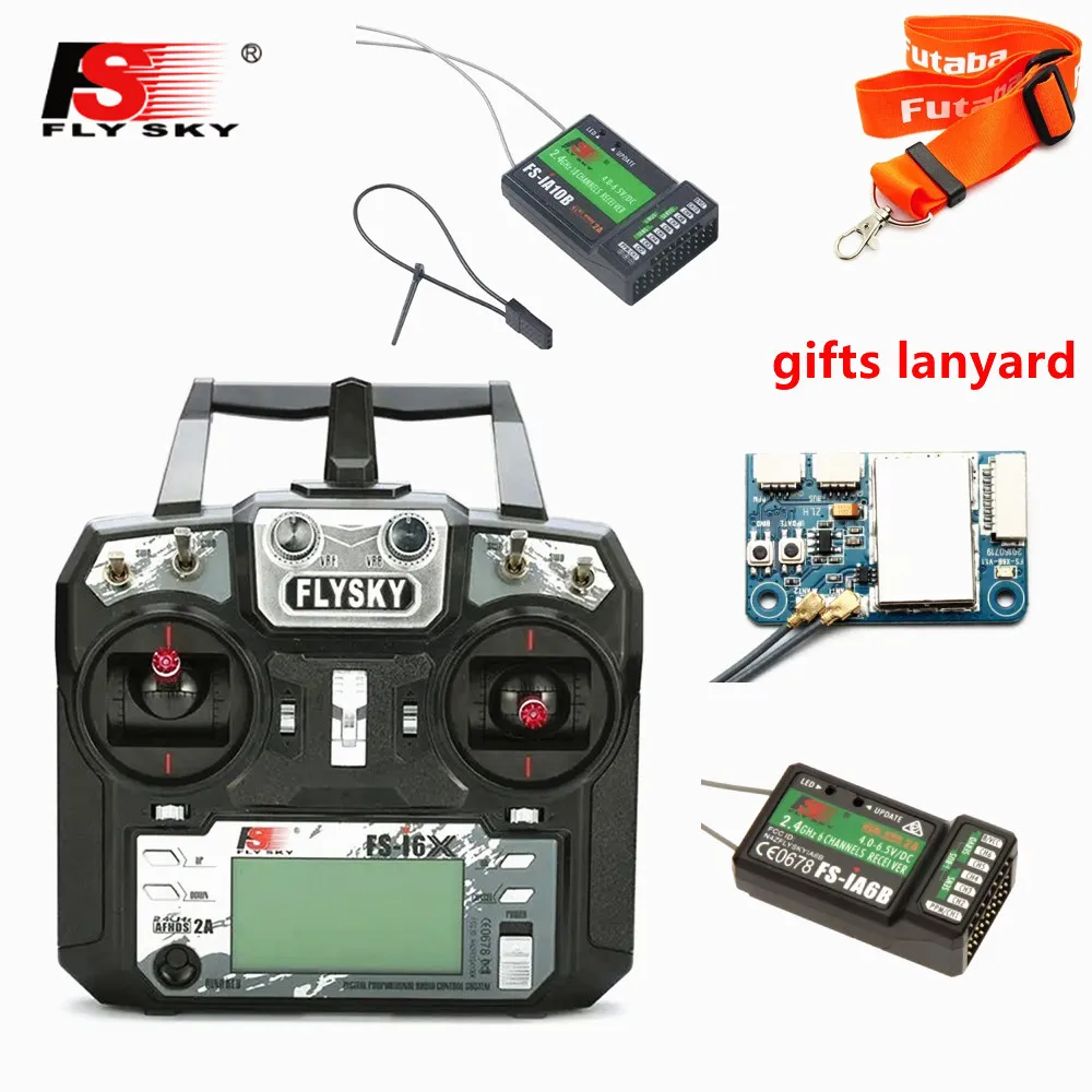 FLYSKY FS-i6X FS i6X 2.4GHz 10CH AFHDS RC Transmitter &amp X6B iA6B A8S iA10B iA6 Fli14+ Receiver for FPV Racing Drone | Игрушки и хобби