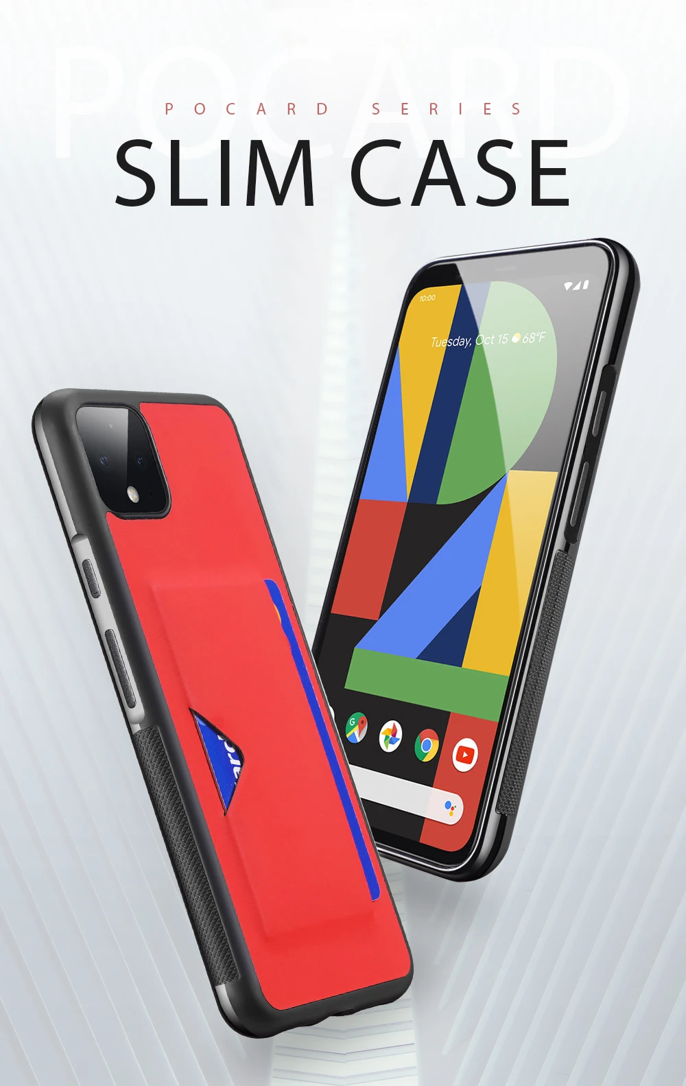 Чехол для карт из искусственной кожи для Google Pixel 4, роскошный чехол-кошелек для телефона Google Pixel4, противоударный чехол для задней панели, Funda Etui 5,7"
