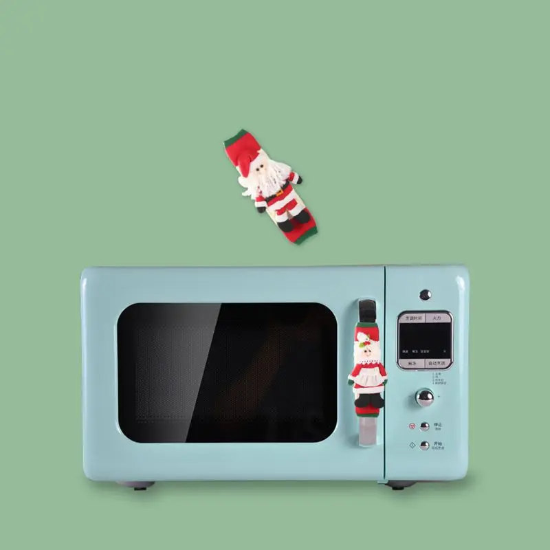 

2pcs Snowman Kitchen Appliance Refrigerator Handle Door Covers- Christmas Decoration Idea
