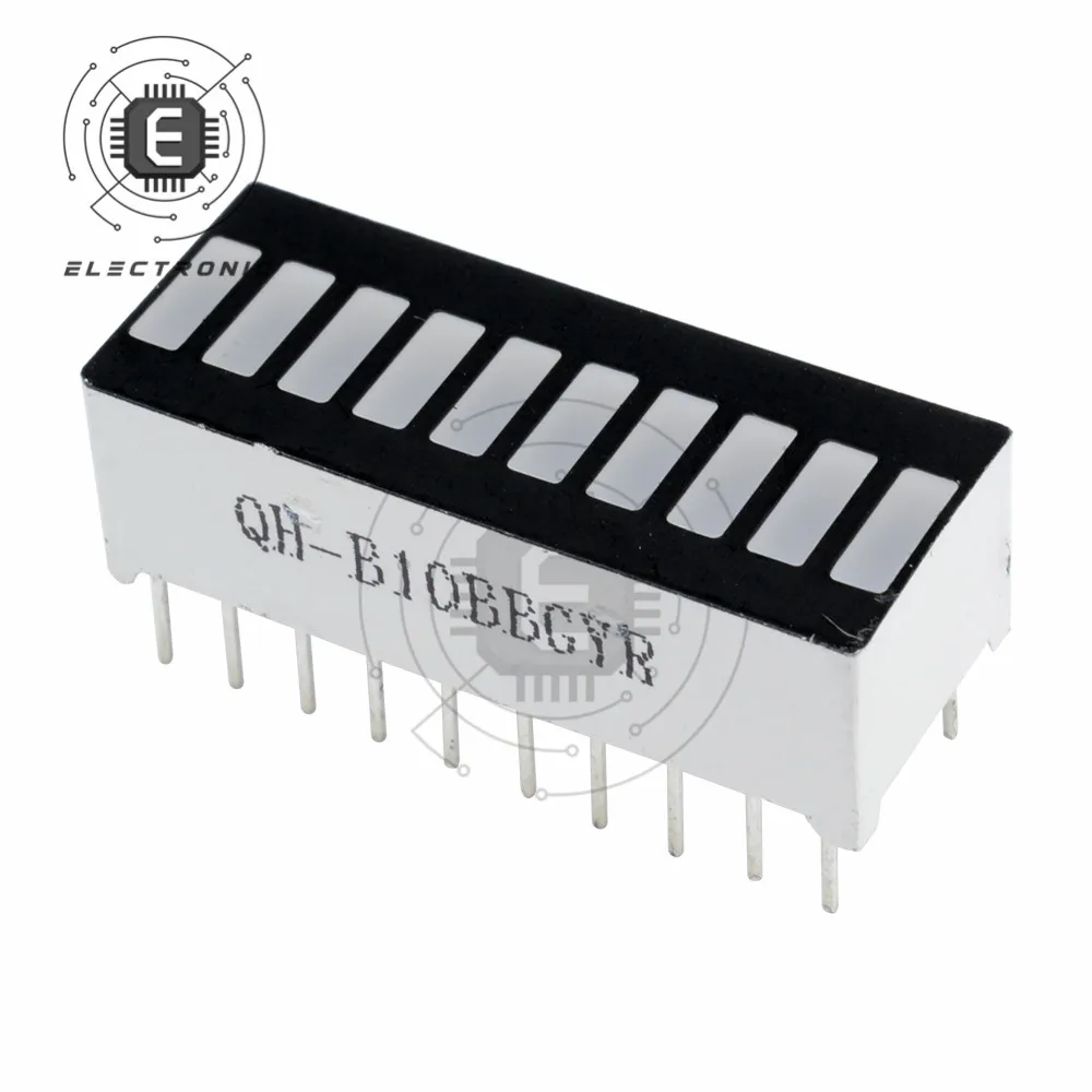 5PCS 10 Segment 4 Color LED Battery Level Bar Graph Power Display Indicator Module Multi-color 5V Light led modules led module
