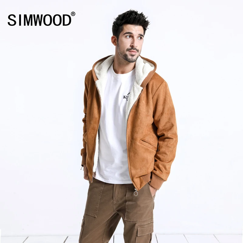 SIMWOOD 2020 Winter Men Jackets Fashion Casual Thick Short Jackets Warm Oxford Hoodie Trucker Coats Outwear Brand Jacket 180605 SIMWOOD 2020 Winter Men Jackets Fashion Casual Thick Short Jackets Warm Oxford Hoodie Trucker Coats Outwear Brand Jacket 180605