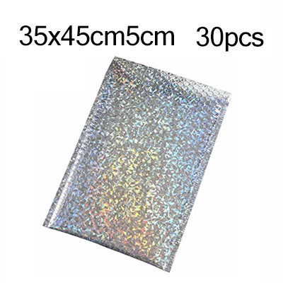 35x45cm5cm Laser Цвет Bubble Buffer розовое золото фиолетовый синий лазер серебряный почтовый мешок алюминизированная пленка транспорт антистатические анти-падение курьер подарок - Цвет: 35x45cm5cm Laser