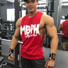 Мужская рубашка без рукавов майка спортивный жилет для фитнеса мышцв, Бодибилдинг майка для спортзала без рукавов с вырезом лодочкой тонкий спортивный жилет