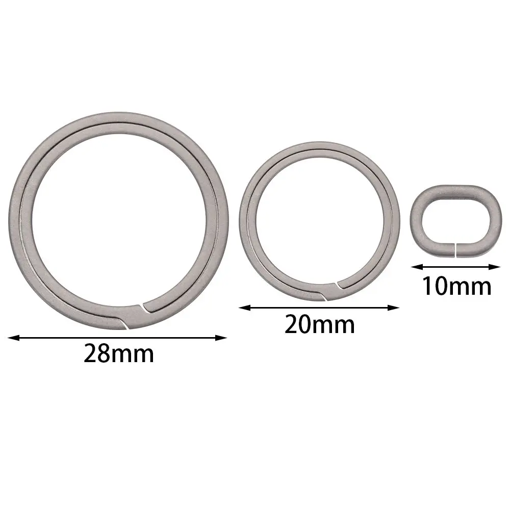 Titanium Alloy Key Rings 1PC For Male Gift key ring whistle keychain tactical keychain keychain carabiner keychain tool keychain charm