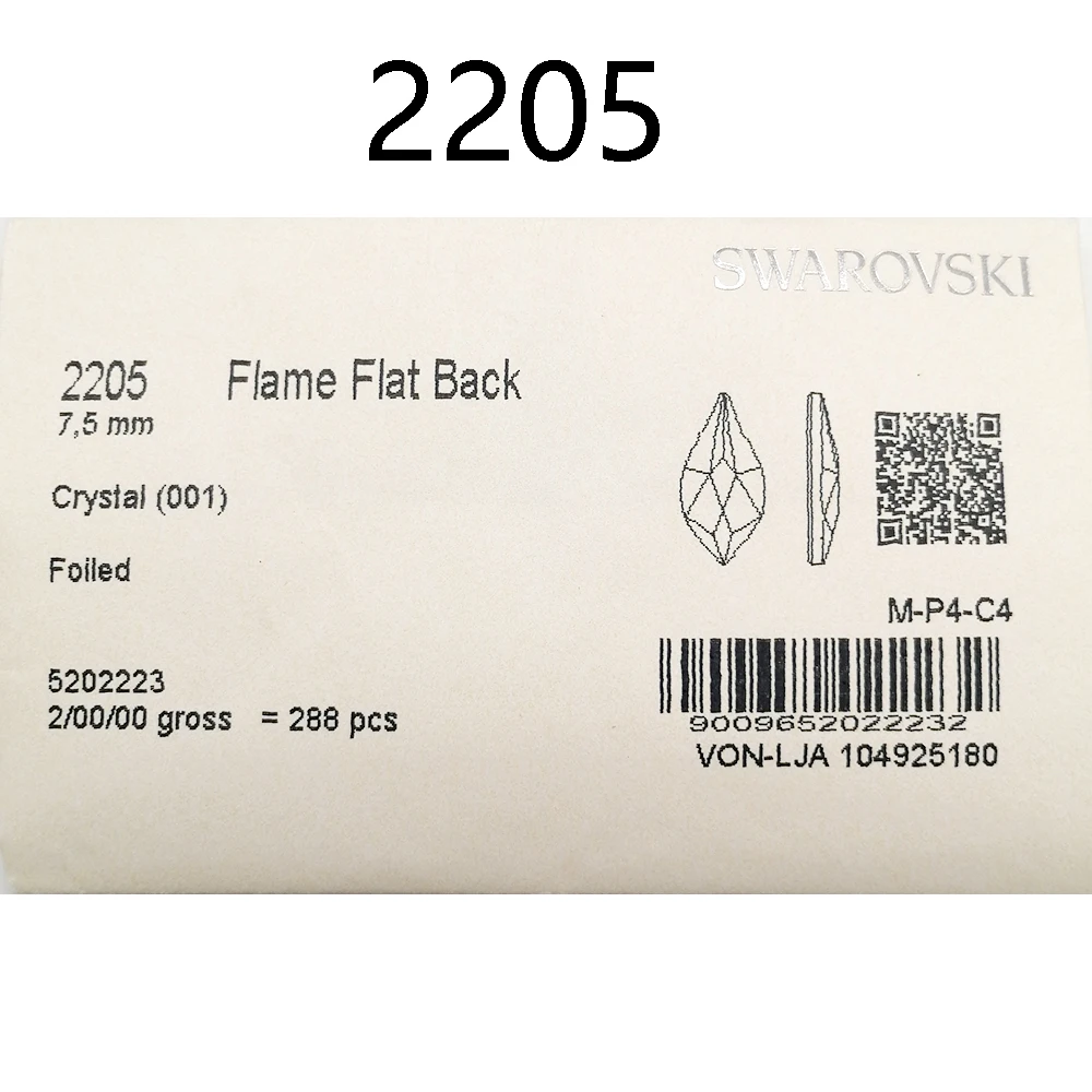 【 Предварительный заказ: кристаллы от Swarovski 2205 без горячей фиксации с плоской