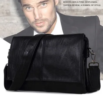

New Men's Shoulder Bag Men's PU Bag Messenger Bag Business Casual Envelope Bag