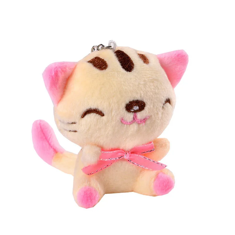 9cm Plush Stuffed Animal Toys Baby Kids Plush Toy Smiling Cat Mobile Phone Pendant Key Chain 1 9cm Plush Stuffed Animal Toys Baby Kids Plush Toy Smiling Cat Mobile Phone Pendant Key Chain 5