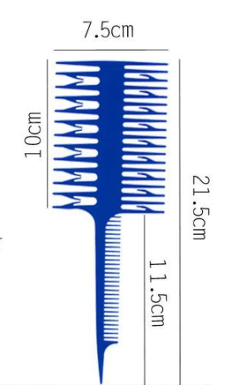 1 шт. женский большой зубной гребень инструмент для окрашивания волос Салон профессиональная рыбья кость Форма гребень для окрашивания волос секционная подсветка гребень