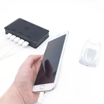 (3 set/lot) mobile security protection sensors alarms 10 port anti theft security display system for cell phone retail shop 5 set lot retail store expo anti lost security open display support for iwatch
