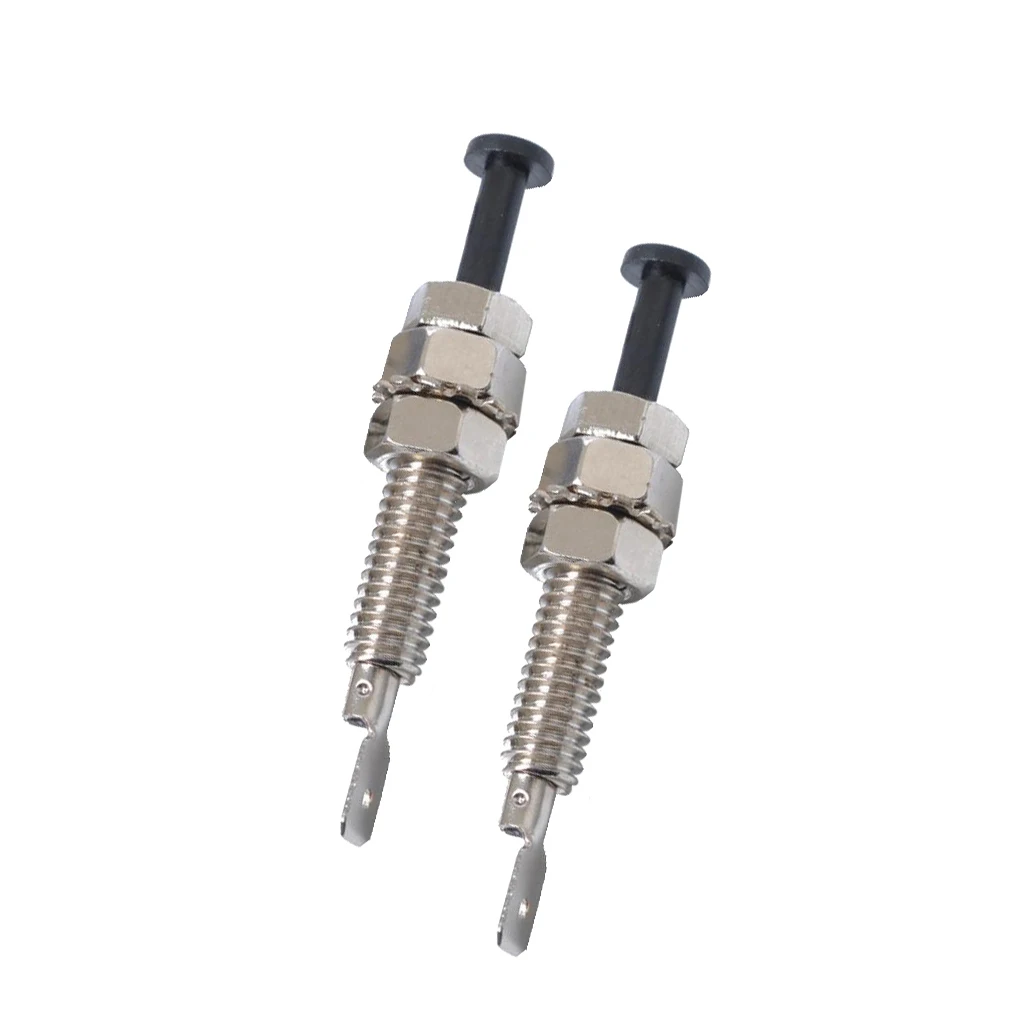 2pcs Universal Car Auto Door Trunk Alarm Light Hood Jamb Pin Switch Bonnet
