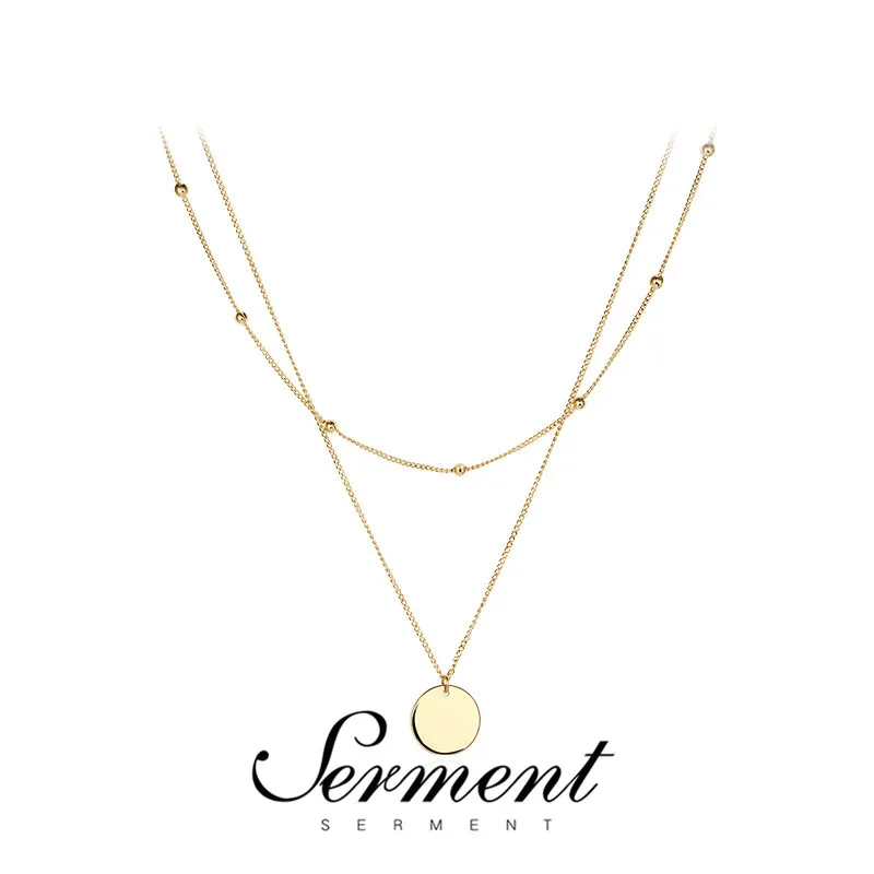 

SERMENT New Fashion Jewelry Necklace Wedding Party Gilded Crystal Zircon Pendant Necklace For Women Princess Luxury Jewelry