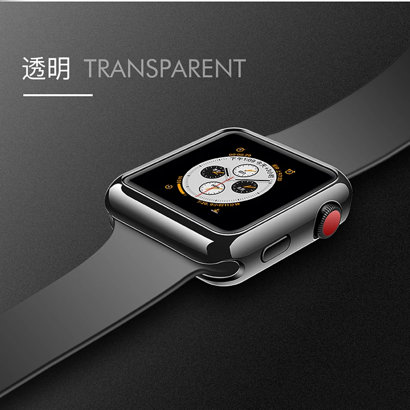 Силиконовые Мягкие часы Чехол для Apple Watch 5 4 44 мм 40 мм iwatch 3 2 1 42 мм 38 мм Универсальная крышка ультратонкий защитный чехол