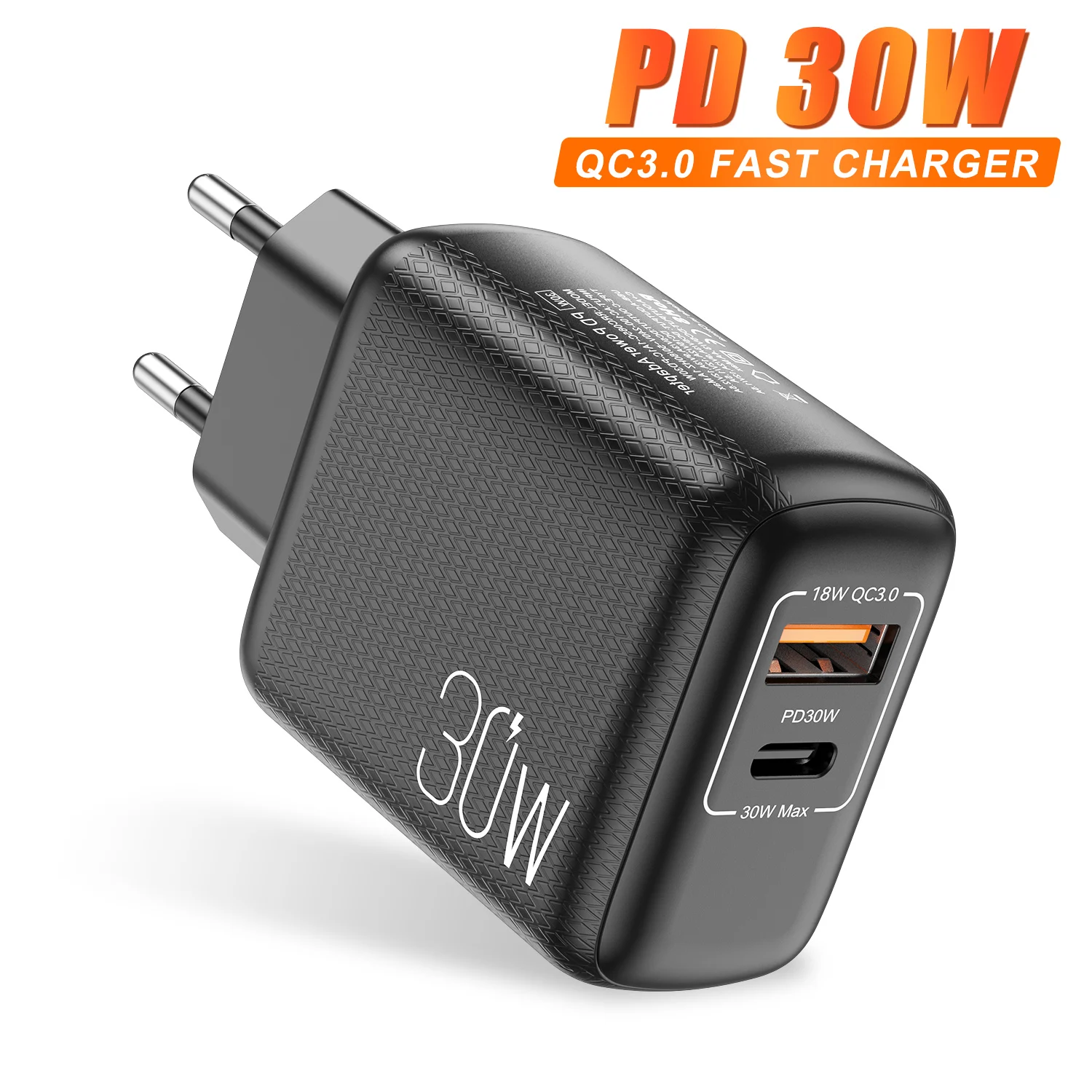 65w charger usb c 2 Ports 30W USB Type C Quick Charge 3.0 QC PD Phone Charger QC3.0 18W PD3.0 Fast Charger For iPhone 13 12 Pro Max Xiaomi Mi 11 usb c 61w Chargers