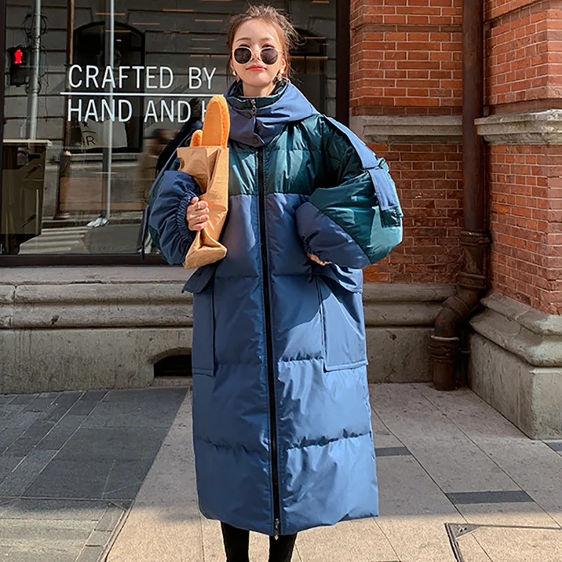 一 番 安い 販売 女性用パッド入りジャケット ヴィンテージフード付きジャケット ミドル丈 韓国語 ルーズフィット 厚手 暖かい 女性用 カジュアル 大きなポケット付き ショッピング Hopespeechtherapy Com