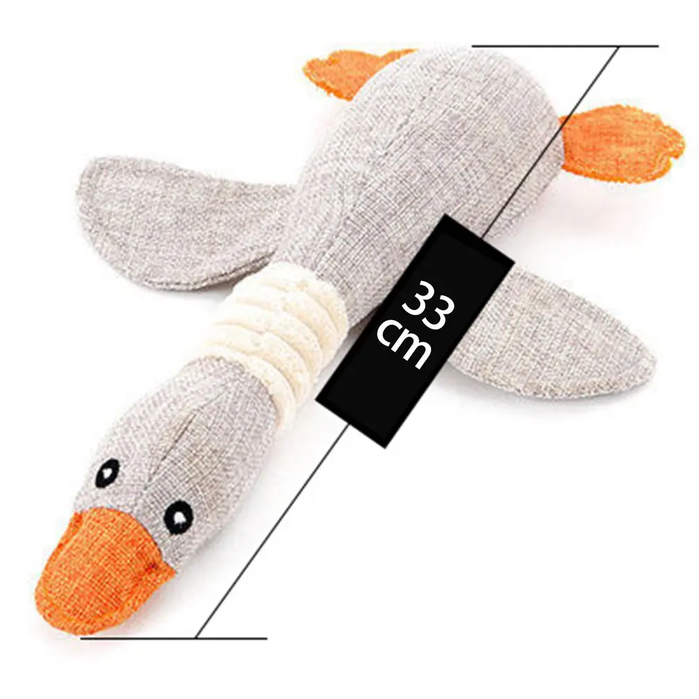 Dog Squeak Toys Wild Goose Sounds Toy Cleaning Teeth Puppy Dogs Chew Supplies Training Dog Toys 30cm Household Pet essential