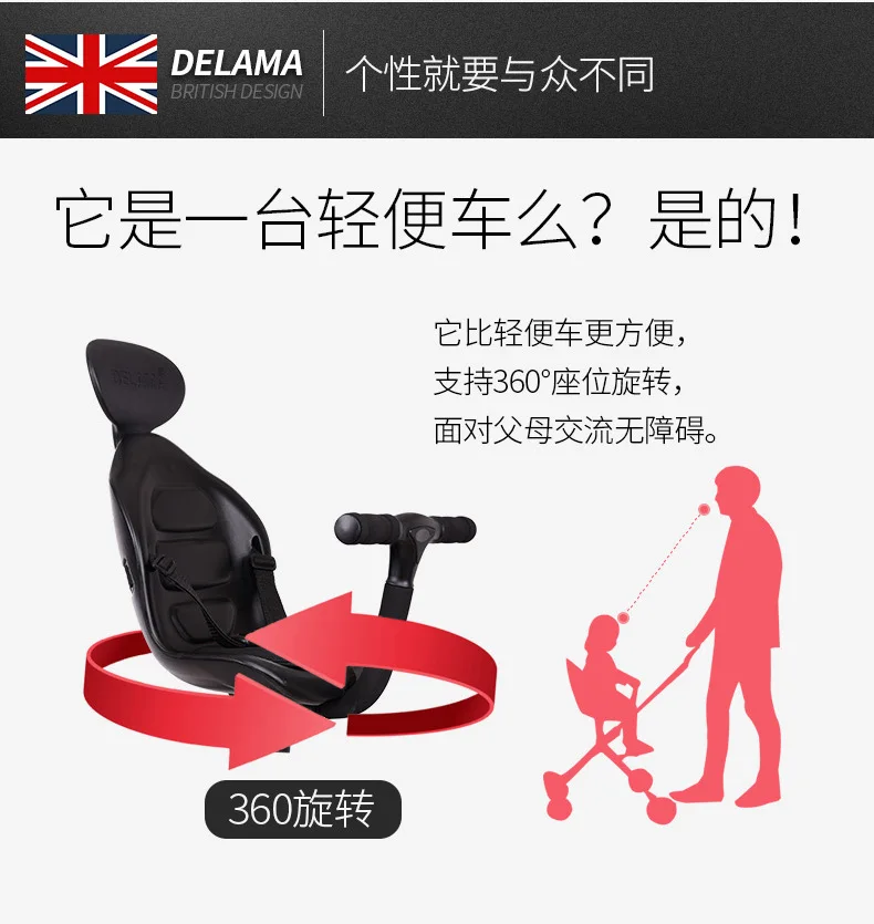 Dsland Doux bebe INBB finfin stok, самокат, детская коляска, 2 стороны, высокая, роскошный зонт, коляска, Трайк, супер стабильный, удобный инструмент для покупок