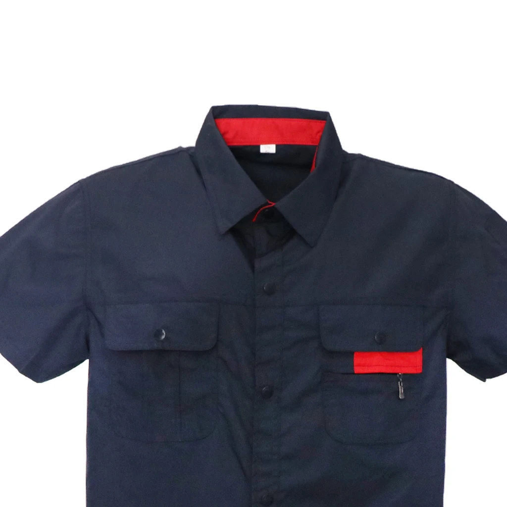 

Men Women Short Sleeve Work Uniform Garage Repairman Engineer Working Jacket and Pants Suit