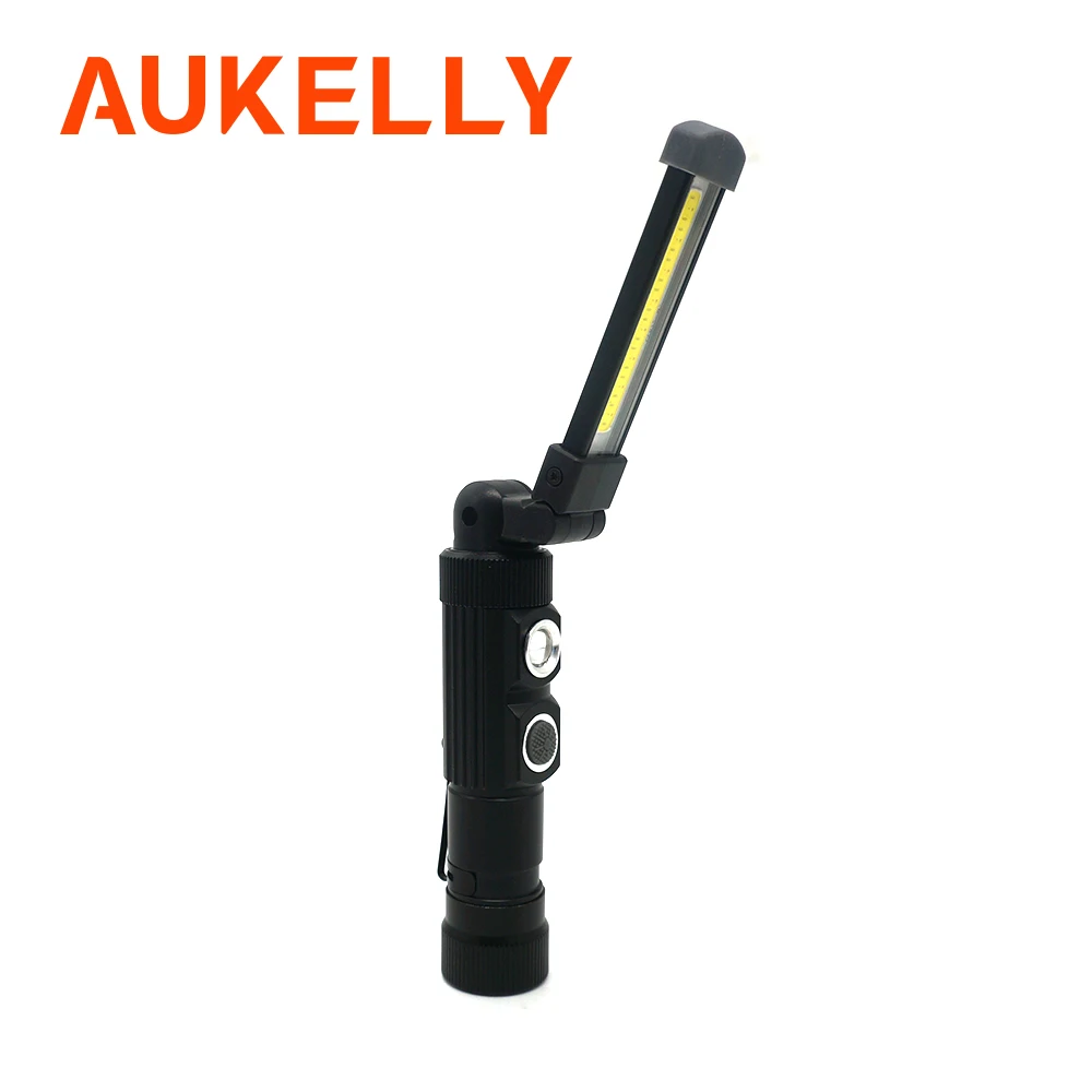 Aukelly COB флэш-светильник USB Перезаряжаемый фонарь Портативный 5 Режим работы светильник Магнитный светодиодный Lanterna Открытый Кемпинг подвесной фонарь с крюком