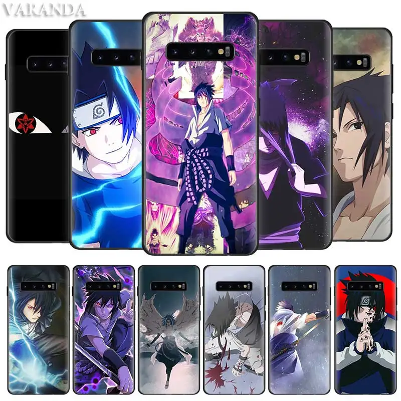 

Naruto Sasuke Art Case for Samsung Note 10 8 9 S10 5G S10e S9 S8 S7 Plus S7Edge Black Silicone Cover Coque Fall
