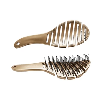 

Scalp Massage Hair Comb Nylon Bristle Hairbrush Wet Curl Detangle Hair Styling Brush Hairdressing Tools Combs New Selling Hot