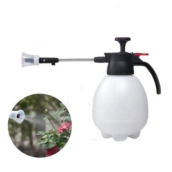 

2L Gardening 360 degrees Rotating Watering Can Pressure Sprayer White Push Type Pressurized Watering Pot Home Watering Kettle
