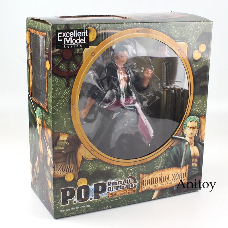 Аниме one piece Roronoa Зоро портаит пиратов P.O.P one piece ПВХ фигурка Коллекционная модель игрушки 23 см