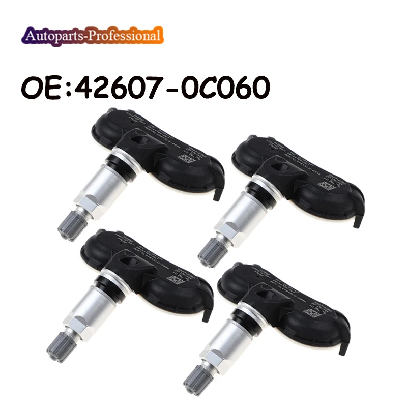 

4 PCS TPMS Sensor 42607-0C060 42607-0C080 426070C060 426070C080 For Toyota Tundra Sequoia Tire Pressure Monitoring System 315MHZ
