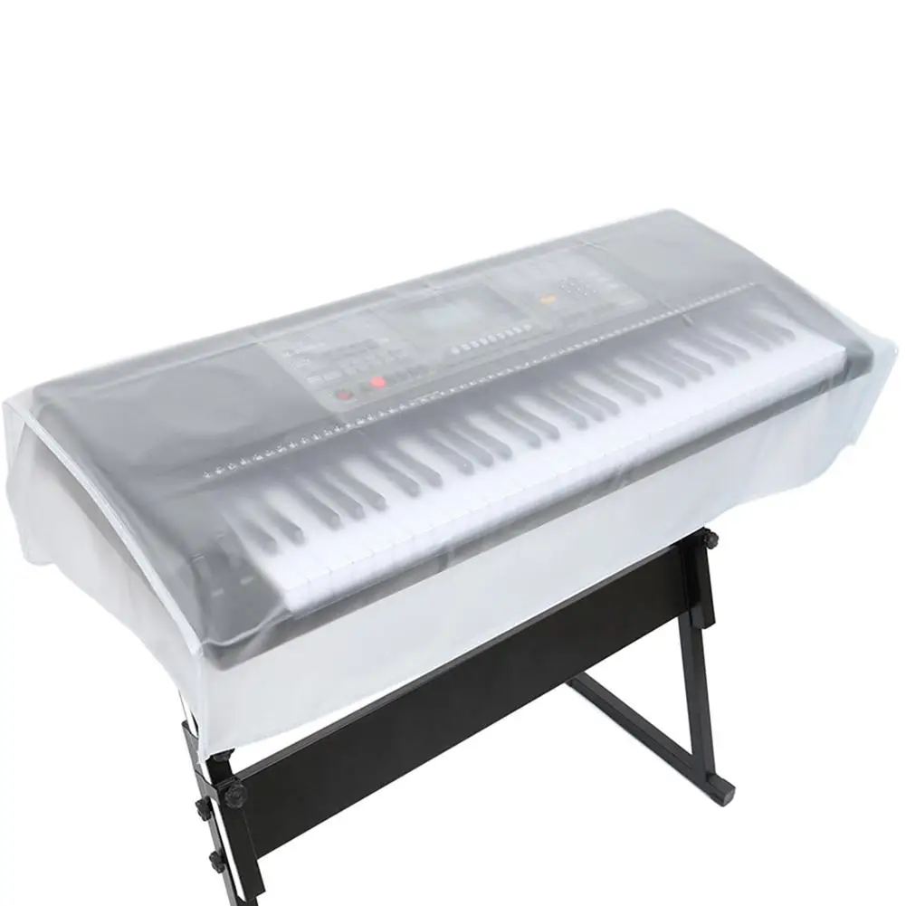 

New PEVA Dust Cover Digital Electronic Piano Frosted Transparent Electronic Piano Cover For 88 61 Key Piano Cover Accessories