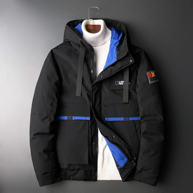 Новые мужские зимние куртки и пальто повседневные мужские теплые толстые с капюшоном толстые теплые пальто Верхняя одежда M-6XL 7XL ABZ573