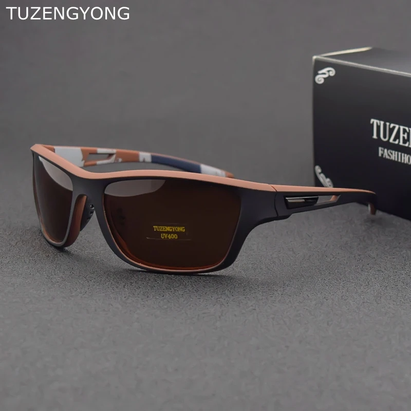 TUZENGYONG новые спортивные TR90 солнцезащитные очки для вождения мужские женские поляризационные модные с УФ