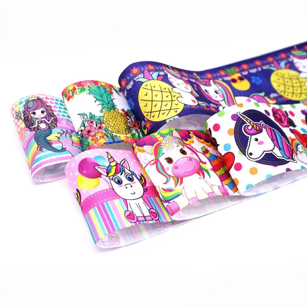

DIY Craft Supplies cartoon character printed grosgrain ribbon, satin ribbon 10 yards. 30427-