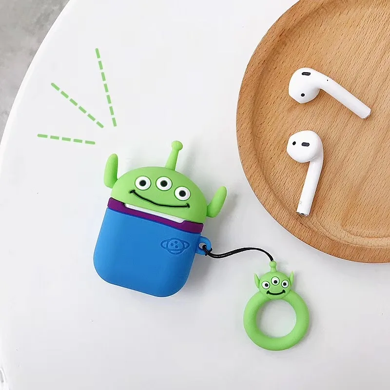 Stitch cartoon AirPod headset protective cover apple wireless Bluetooth headset shell holder silicone anti-fall storage bag