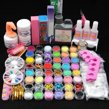 

COSCELIA Manicure Set Acrylic Powder With 120ML Acrylic Liquid Gel Polish Nail Glitter Powder Decoration Acrylic Nail Art Tool