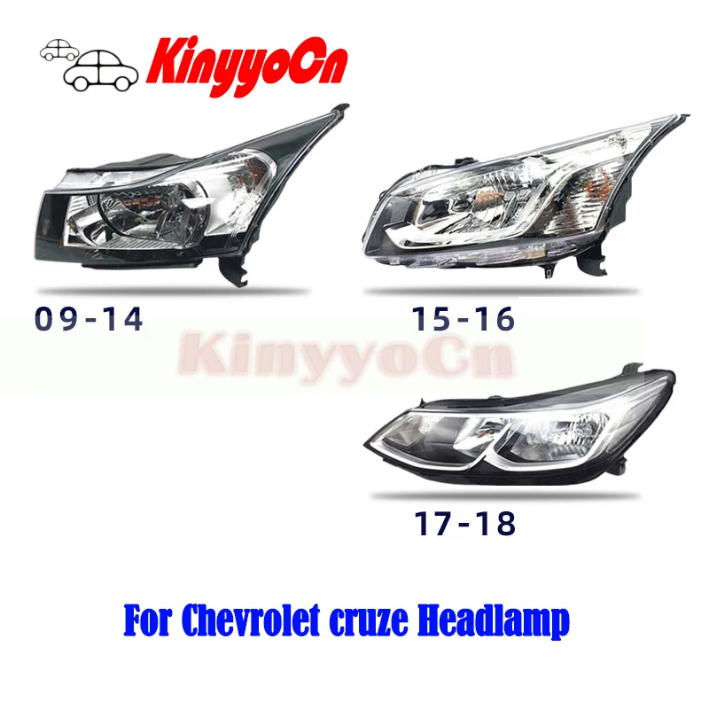 Kinyyocn для Chevrolet Cruze 2009 - 16 17 2018 головной светильник свет лампы фары передние