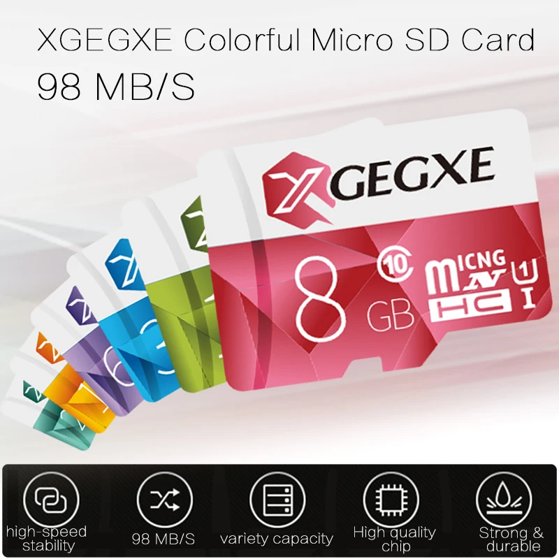 Высокое качество XGEGXE Micro SD 32 ГБ флеш-накопители карта памяти класс 10 высокоскоростная microSD 256 ГБ 128 Гб 64 Гб U1 TF карта для телефона