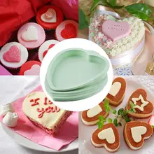 4 шт. сердце силиконовая форма для торта Форма для муссовых тортов лоток помадка шоколадный инструмент для декорирования, Сделай Сам аксессуары CORC