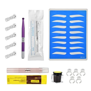

Manual Training Kit Eyebrow Practice Exercise Makeup Tools Set Purple