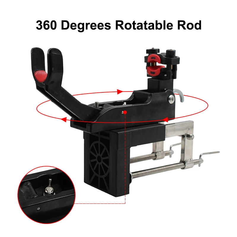 Держатель для удочки для рыбалки, кронштейн для каякинга, яхты, рыболовные снасти, инструмент, 360 градусов, вращающийся держатель удочки, держатель для лодки/моря/плот, рыбалка