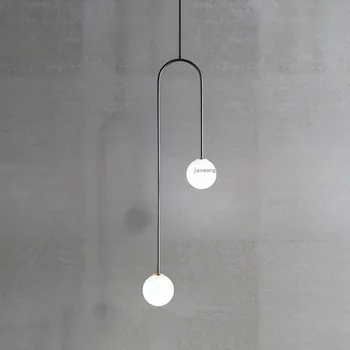 

Modern Decor Indoor LED Lighting Light Fixtures Cafe Pendant Light Loft Glass Pendant Suspension Luminaire Kitchen Accessories