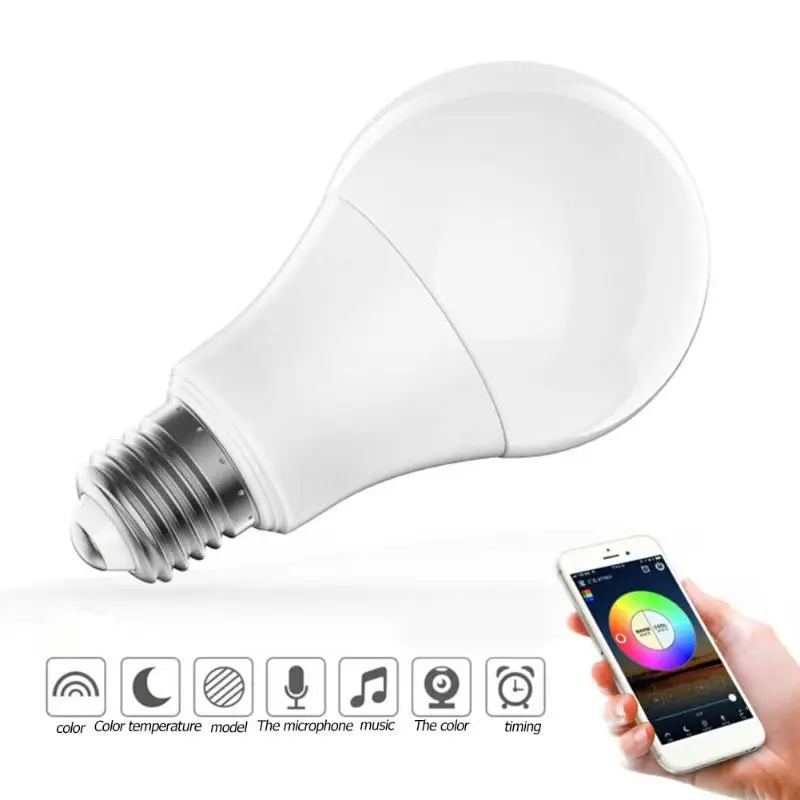 

4.5W WIFI Intelligent Bulb RGB Remote Control Bulb Voice Remote Control 40m